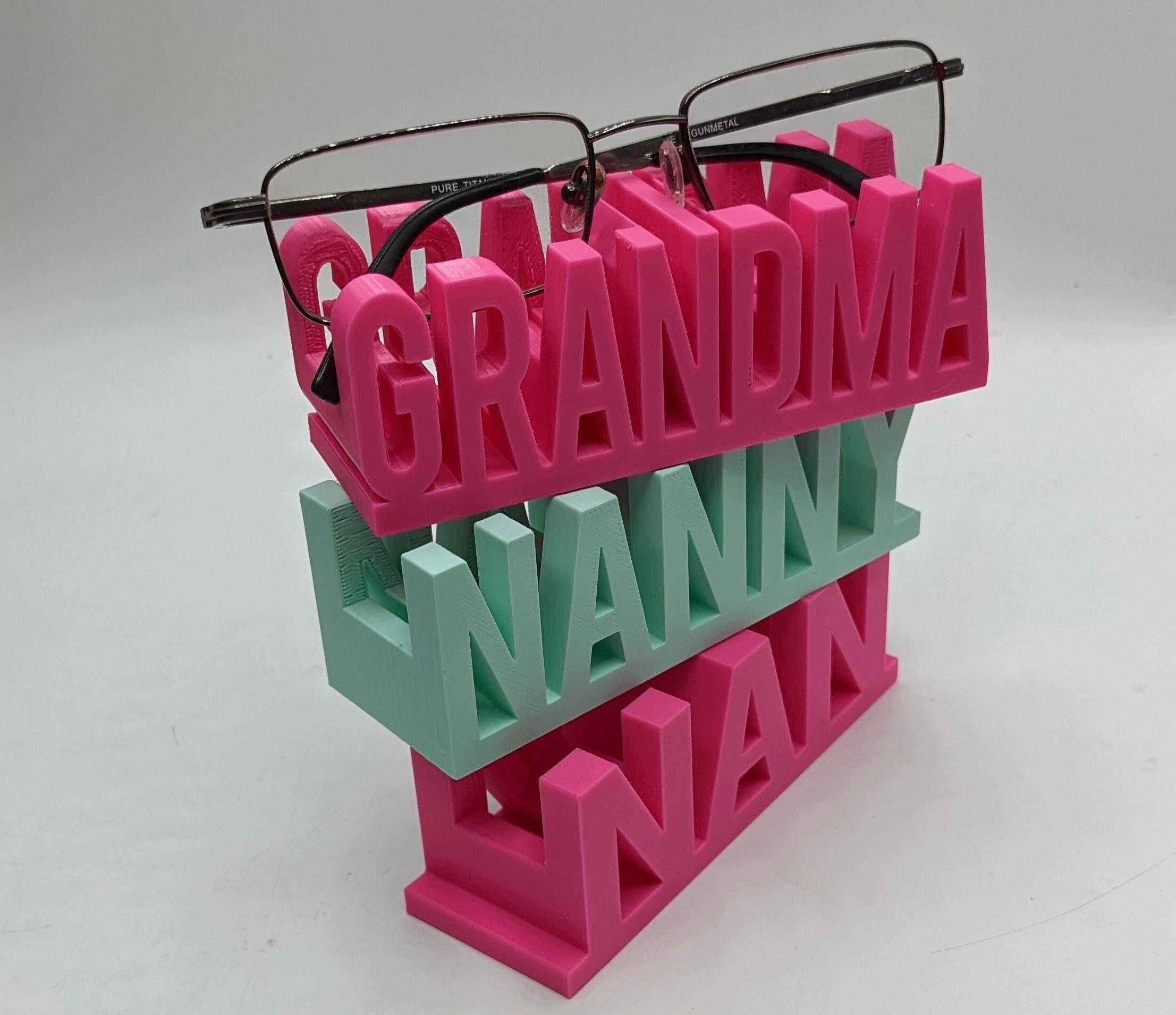 Nan Glasses Holder / Grandma / Nanny / Reading glasses Holder/ Present for Nan / Spectacles Holder / Gift for Grandma / Side Table Glasses