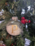 Personalised Glitter Christmas Bauble / Initial Bauble / Memorial Bauble / Tree Personalised Decoration / Personalised Christmas Ornament