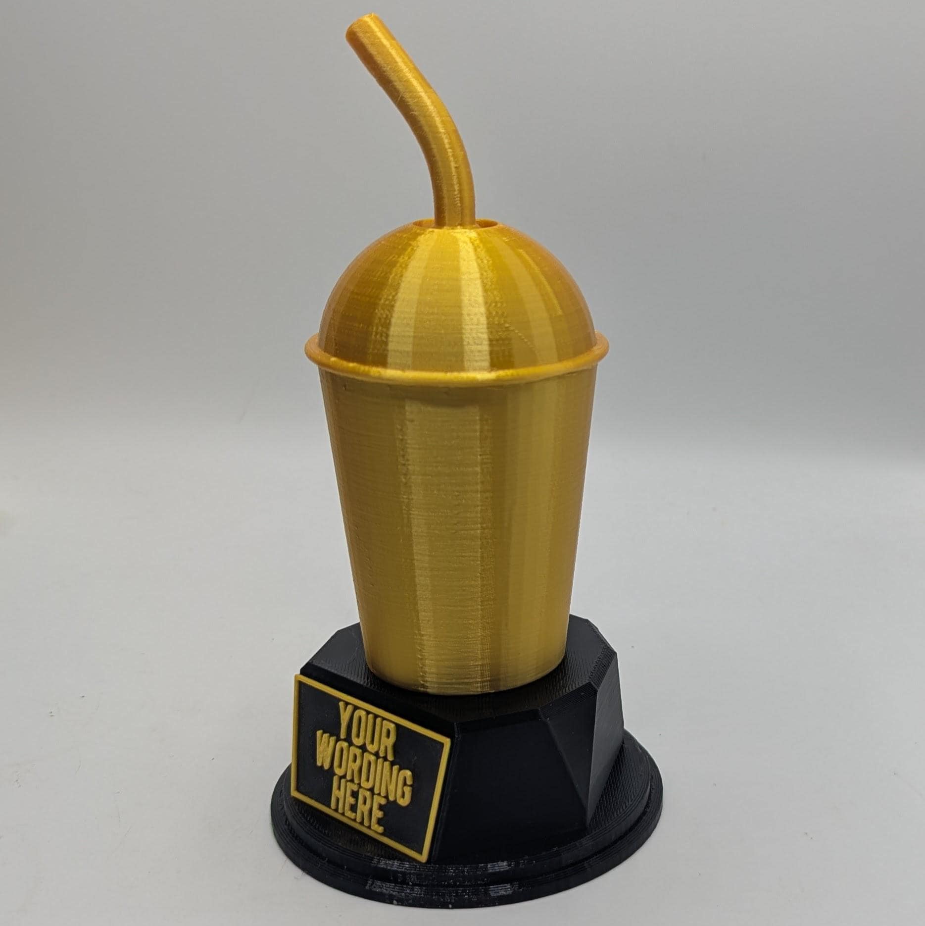 Personalised Drink Trophy, Iced Drink Award Gift, Custom Trophy Gift, Funny Drink Award, Office Trophy, Cold Drink Lover, Drink Cup Award