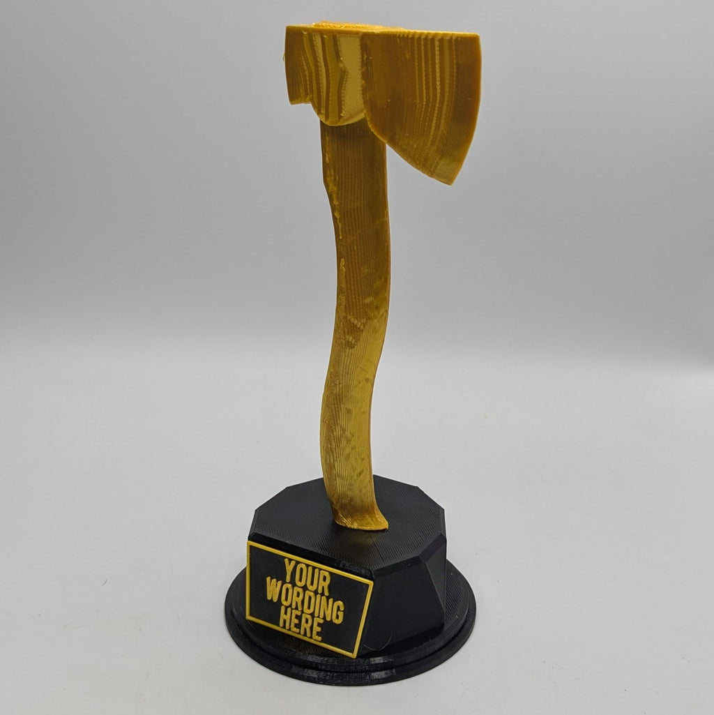 Hatchet Axe Trophy, Axe Award, Custom Trophy Gift, Hatchet Axe Trophy, Digger Award, Golden Axe Trophy,  Carpenter Trophy Award, Hatchet Axe