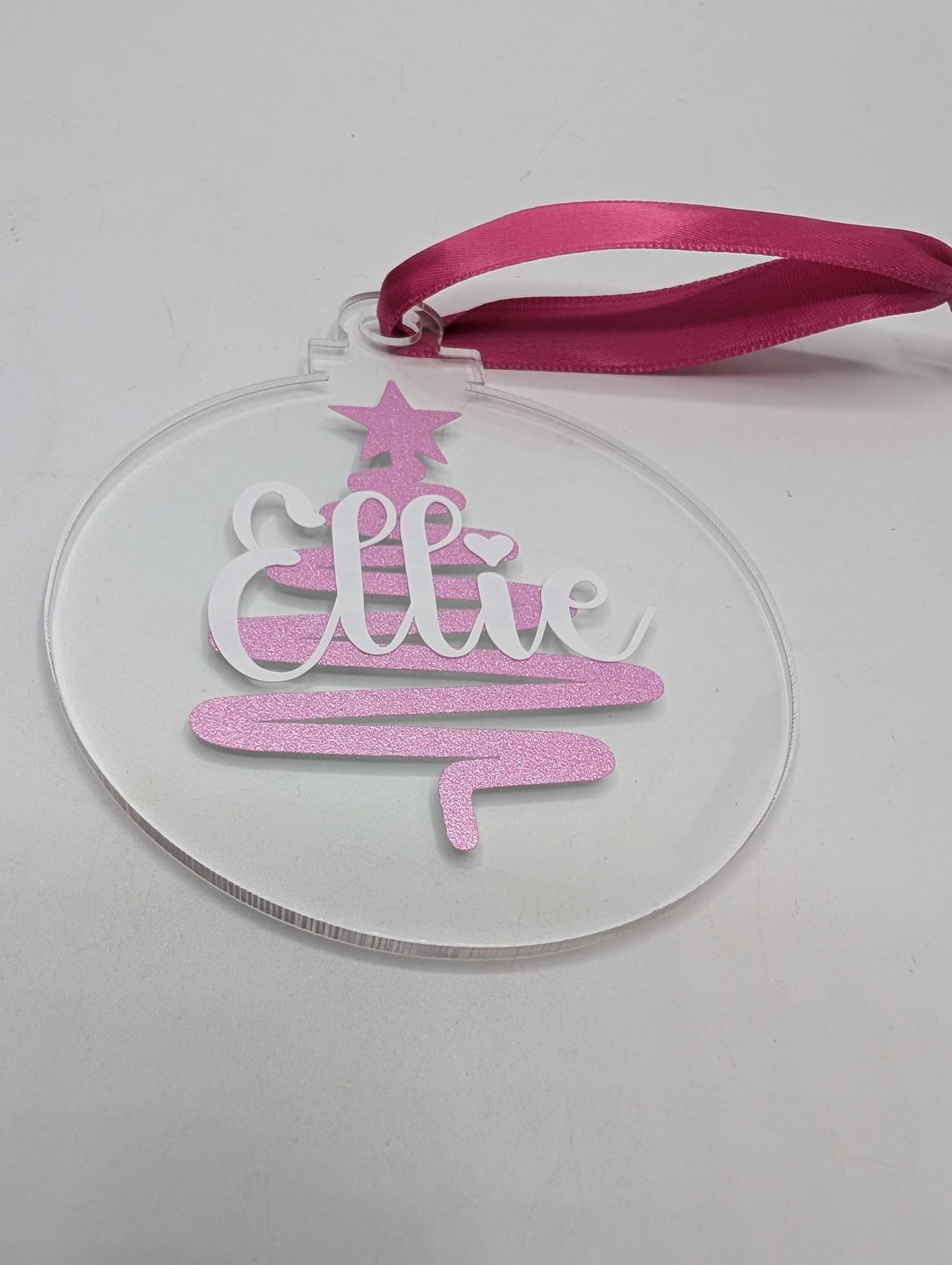 Personalised Christmas Bauble, Christmas Tree Bauble, Tree Personalised Decoration, Custom Bauble, Stocking Filler, Christmas Tree Decor