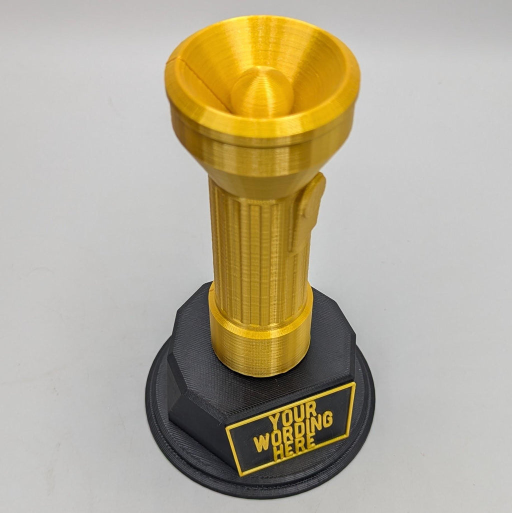 Personalised Torch Trophy, Custom Trophy Gift, Builder Trophy Gift, Mechanic Trophy, Best Mechanic Award, Engineer Award, DIY Trophy Gift