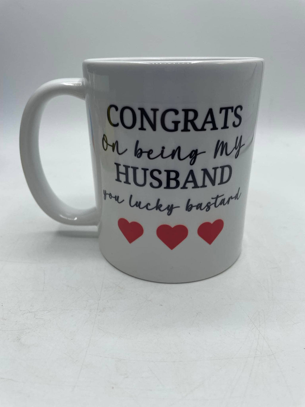 Congrats on being my Husband Mug / Valentines Mug / Funny Mug / Novelty Husband Mug / Relationship Gift / Male Relationship Gift / Mug Gift