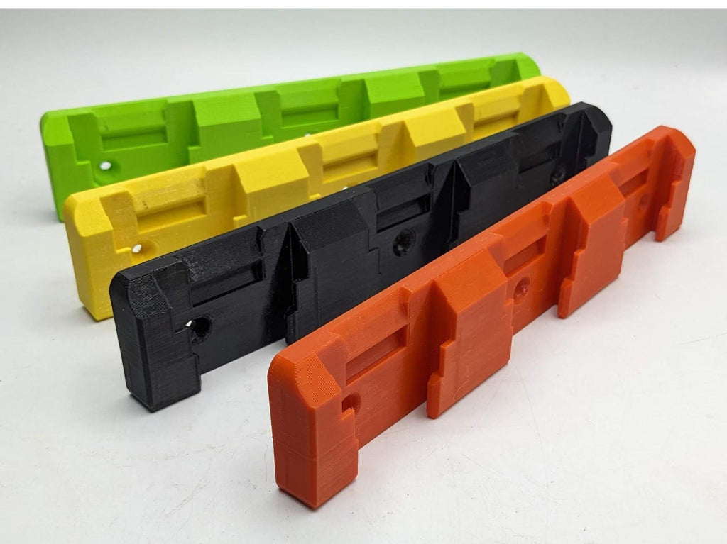 Universal Low Profile DeWalt Battery Wall Mount Triple - for 3 Batteries, Organiser for Power Tool Batteries, Garage/Workshop Organisation