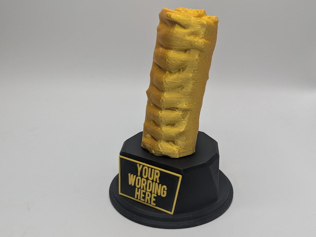 Personalised Sausage Roll Trophy, Sausage Roll Lover, Cheeky Sausage, Custom Trophy, Sausage Roll Eater Gift, Office Trophy, Sausage Roll