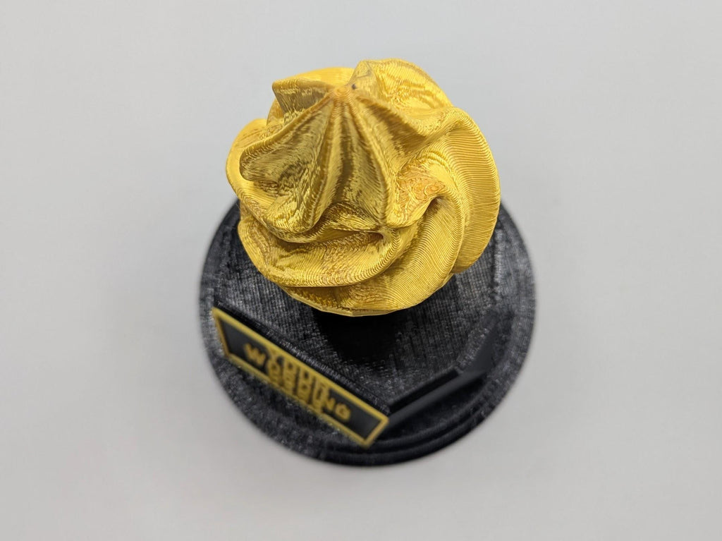 Personalised Ice Cream Trophy, Golden Cone Trophy, Custom Trophy, Swirled Ice CreamAward, Best Dessert Award, Ice Cream Award, Office Trophy