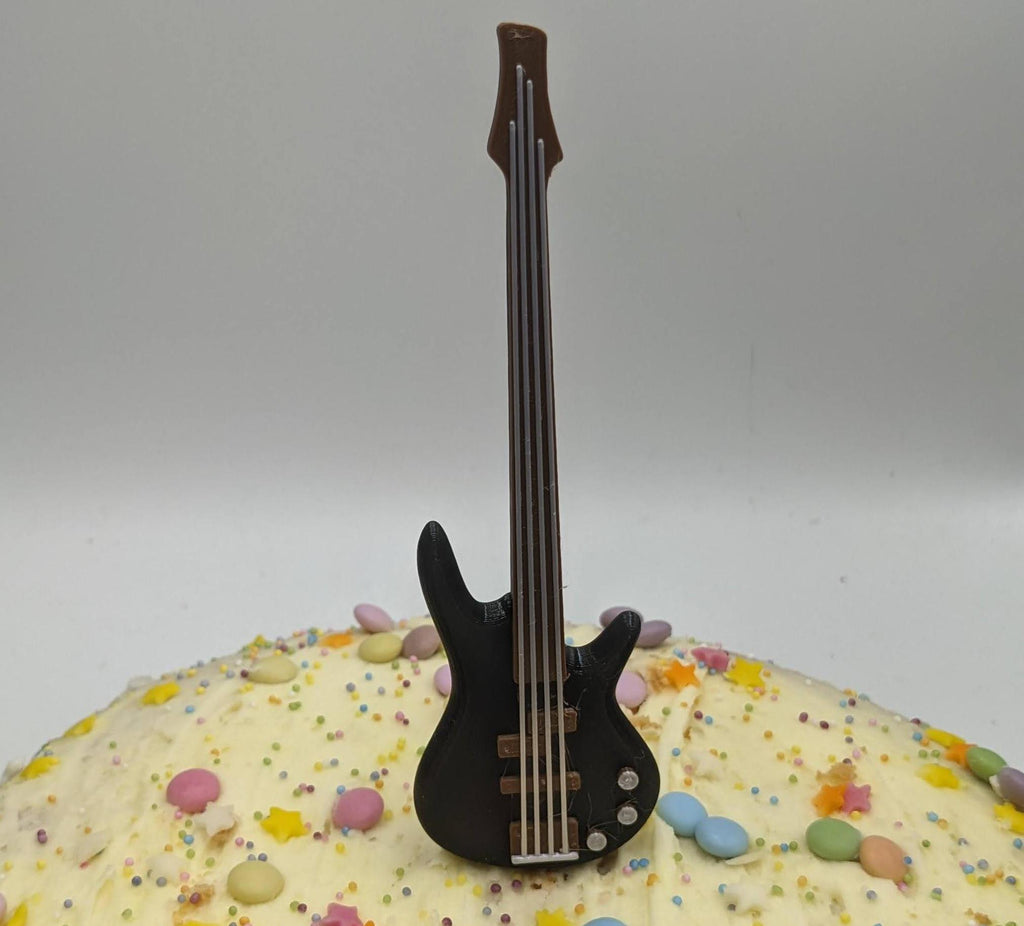 Electric Bass Guitar Cake Topper / Guitarist Cake Topper / Electric Bass Guitar Cake Topper /Gift for Guitarist Birthday /Music Teacher Cake