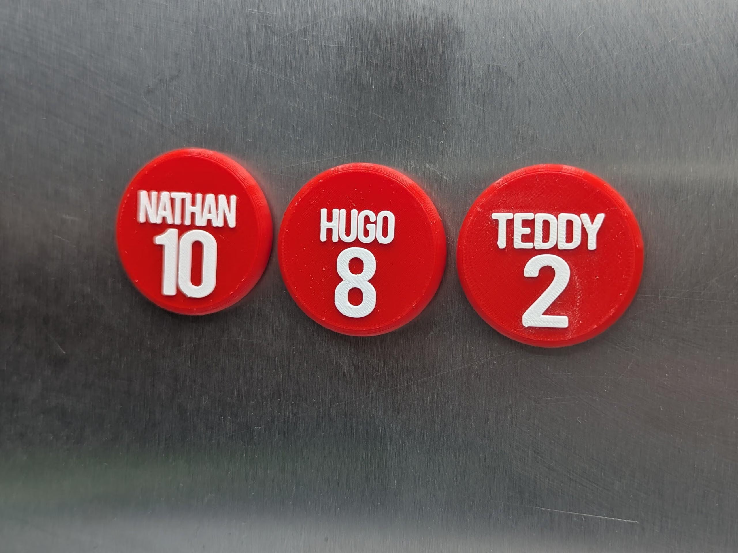 Personalised Round Football Magnet / Soccer Magnet / Football Party Bag Fillers / Football Team Magnets / Football Gift / Football Favour