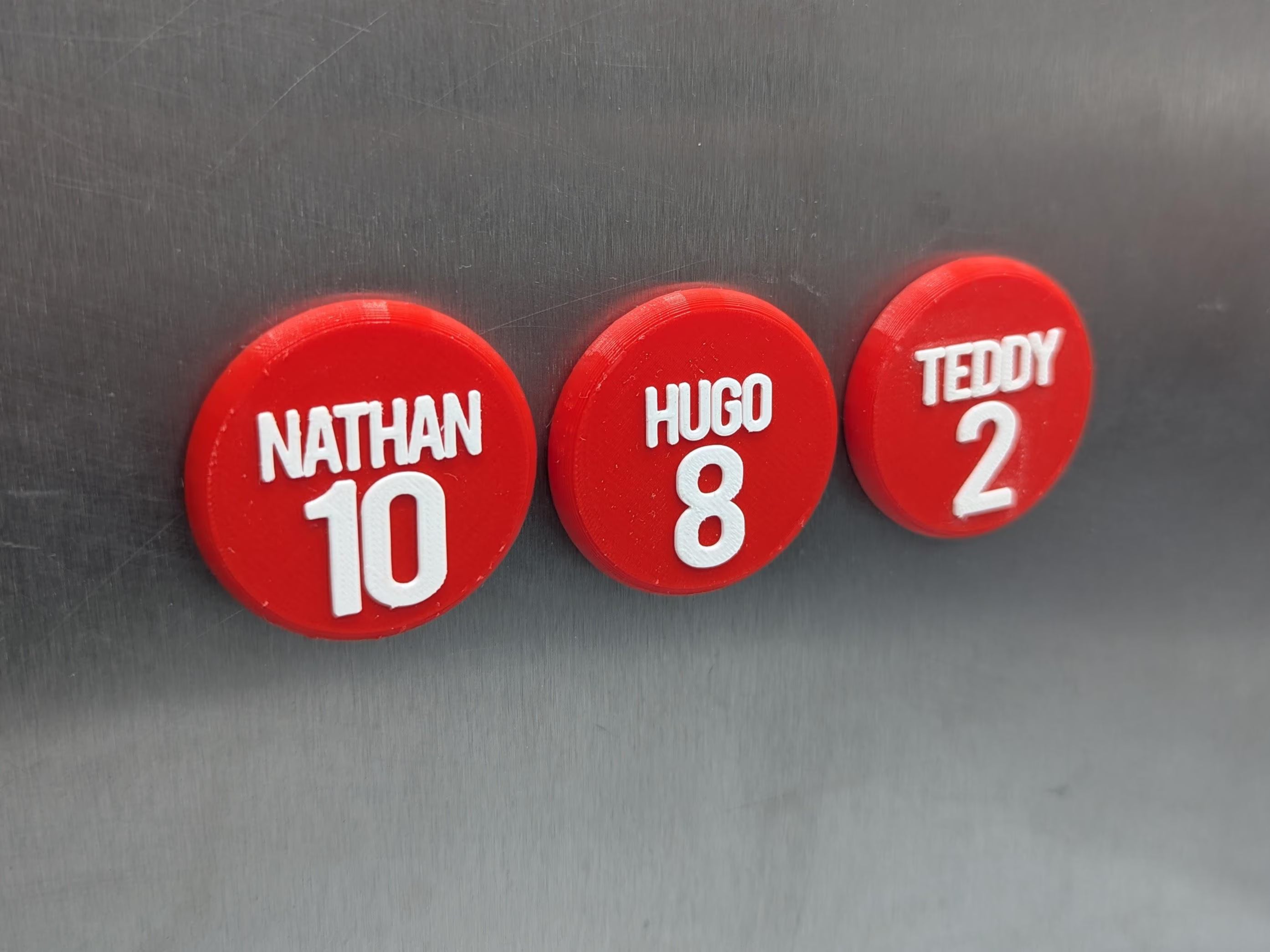 Personalised Round Football Magnet / Soccer Magnet / Football Party Bag Fillers / Football Team Magnets / Football Gift / Football Favour