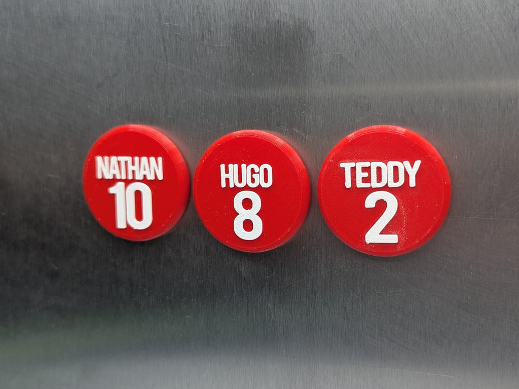 Personalised Round Football Magnet / Soccer Magnet / Football Party Bag Fillers / Football Team Magnets / Football Gift / Football Favour