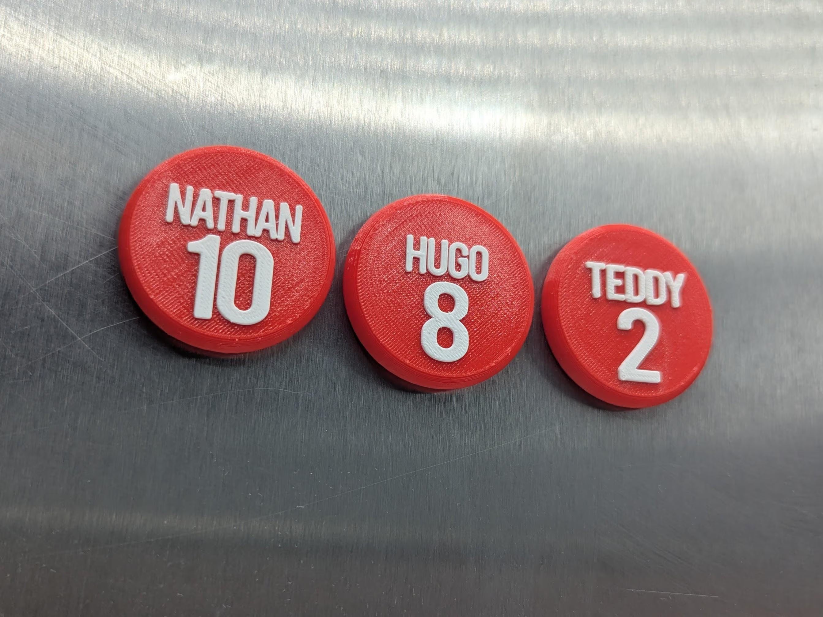 Personalised Round Football Magnet / Soccer Magnet / Football Party Bag Fillers / Football Team Magnets / Football Gift / Football Favour