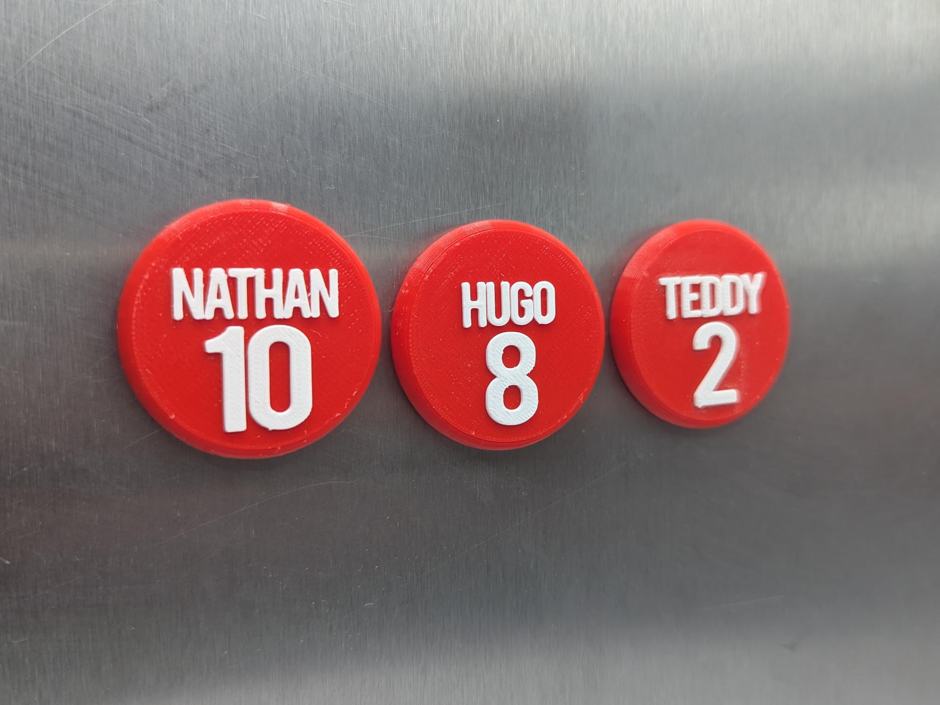 Personalised Round Football Magnet / Soccer Magnet / Football Party Bag Fillers / Football Team Magnets / Football Gift / Football Favour