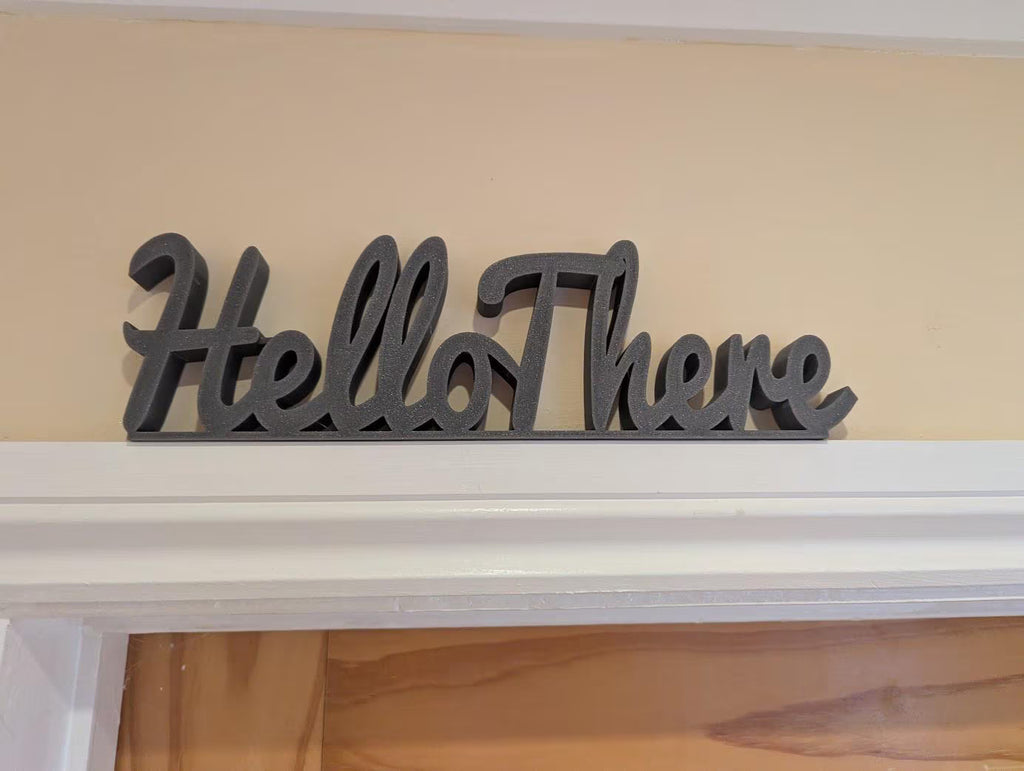Hello There Door Sign, Welcome Door Sign, Home Decor Sign, Hallway Door Sign, Custom Door Sign, Door Topper, Hello There Sign, Lounge Sign