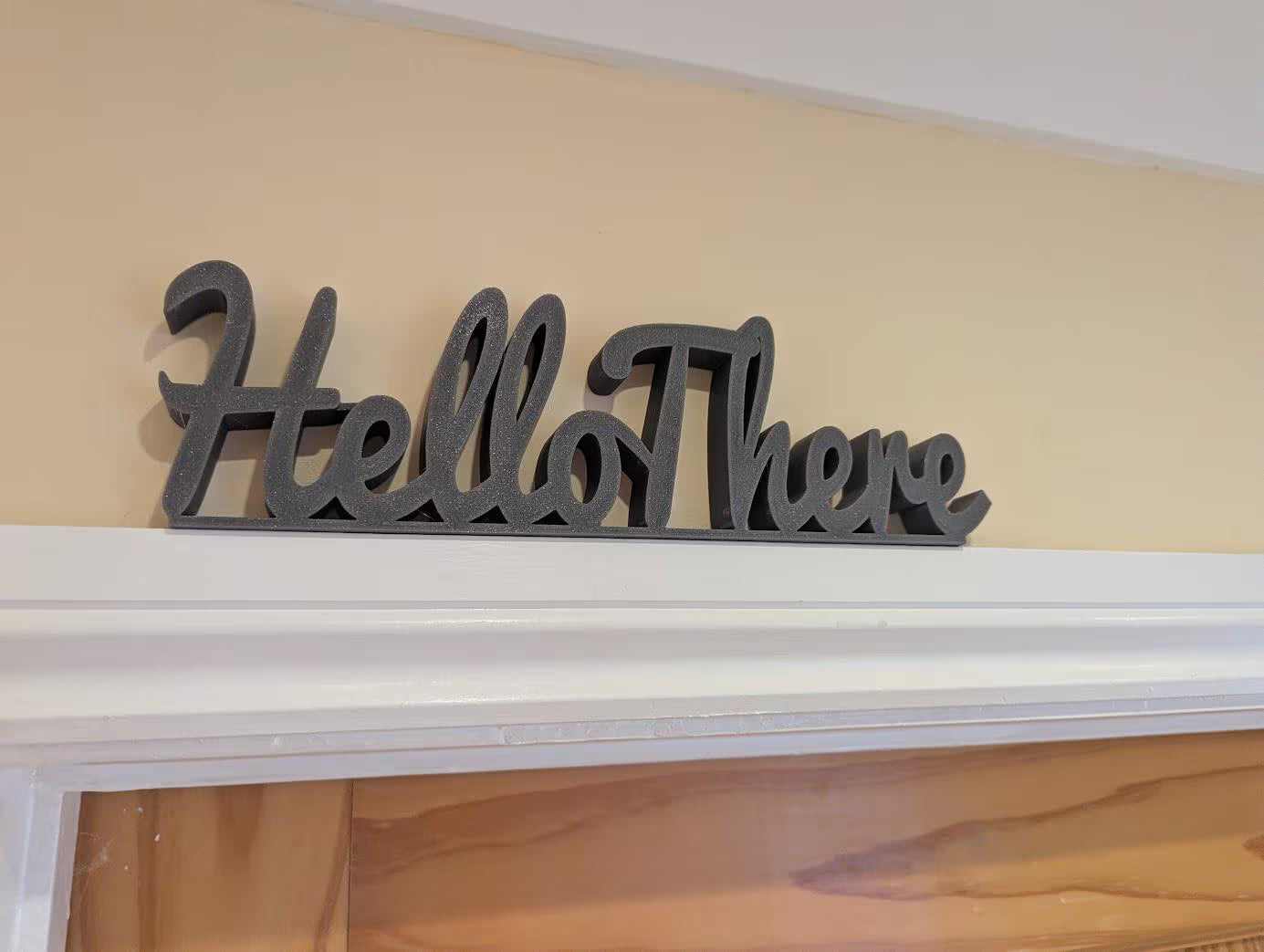 Hello There Door Sign, Welcome Door Sign, Home Decor Sign, Hallway Door Sign, Custom Door Sign, Door Topper, Hello There Sign, Lounge Sign