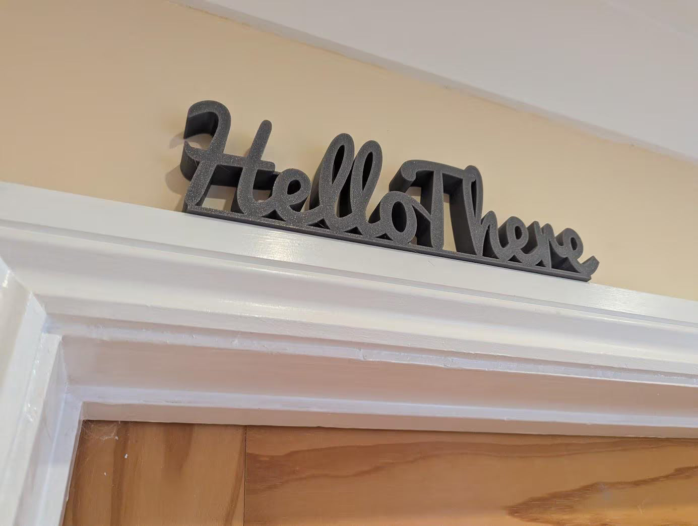 Hello There Door Sign, Welcome Door Sign, Home Decor Sign, Hallway Door Sign, Custom Door Sign, Door Topper, Hello There Sign, Lounge Sign