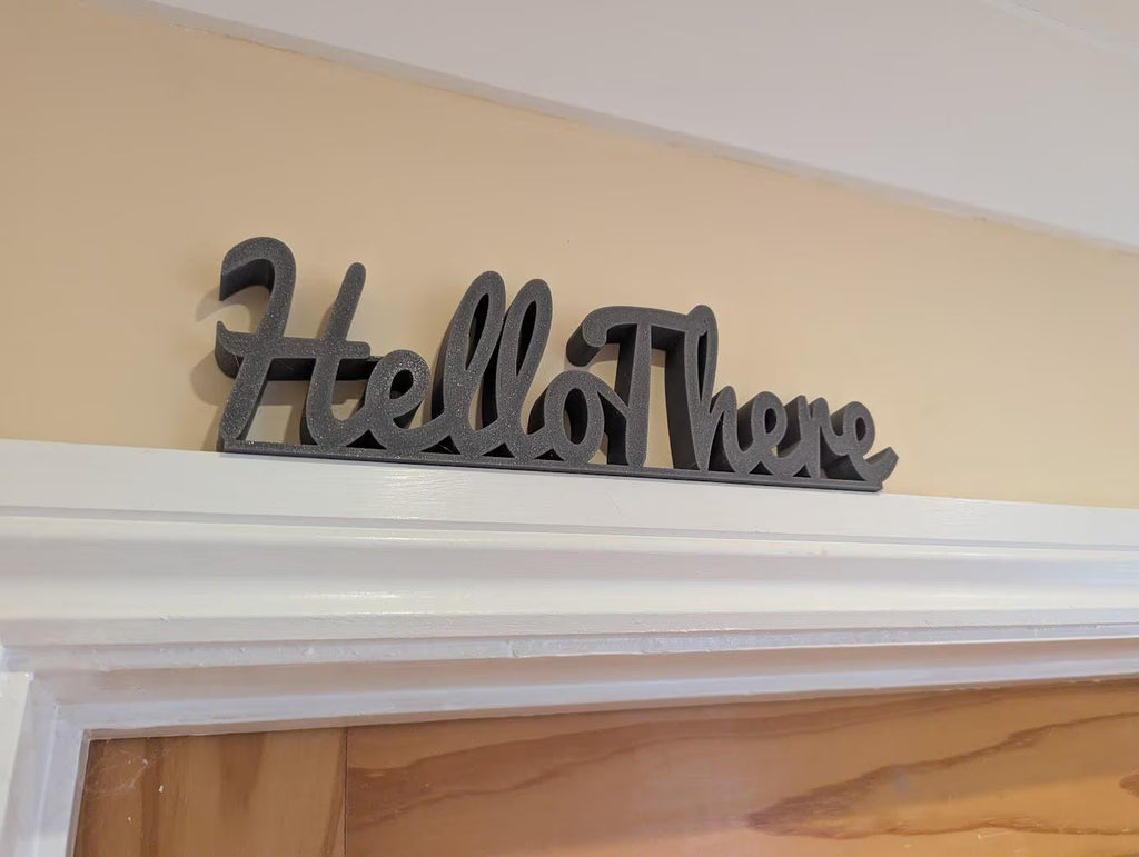 Hello There Door Sign, Welcome Door Sign, Home Decor Sign, Hallway Door Sign, Custom Door Sign, Door Topper, Hello There Sign, Lounge Sign