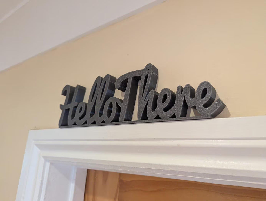 Hello There Door Sign, Welcome Door Sign, Home Decor Sign, Hallway Door Sign, Custom Door Sign, Door Topper, Hello There Sign, Lounge Sign