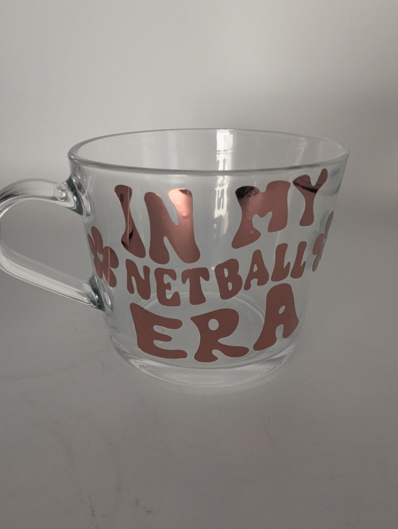 My Netball Era Mug, Gift for Her, Netball Team Present, Present For Her, Birthday Present, Netball Coach Gift, Netball Player Mug, Netball