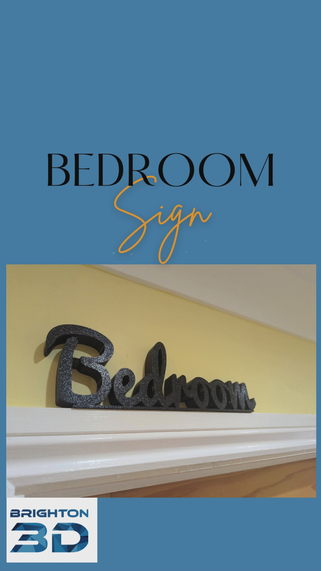 Bedroom Door Sign, Plaque for Bedroom, Custom Door Sign, Door Topper, Bedroom Sign, Above Door Sign, Bedroom Above Door Sign, Bedroom Label