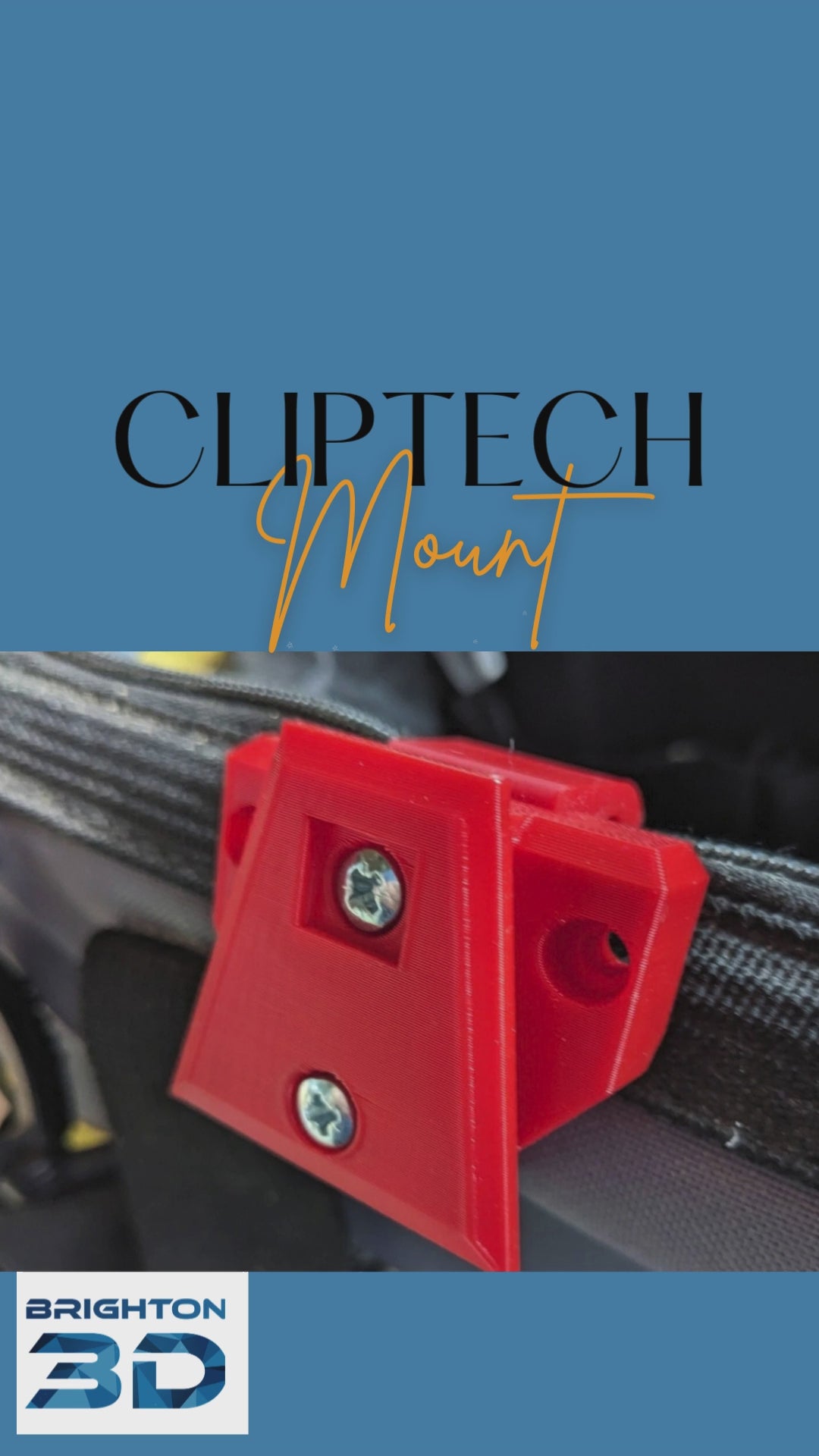 Toolbag Clip Mount for ToughBuilt ClipTech Tool Pouches, Cliptech for Toolbags, ToughBuilt Accessory Clip Mount, Toolbag Accessory Mount