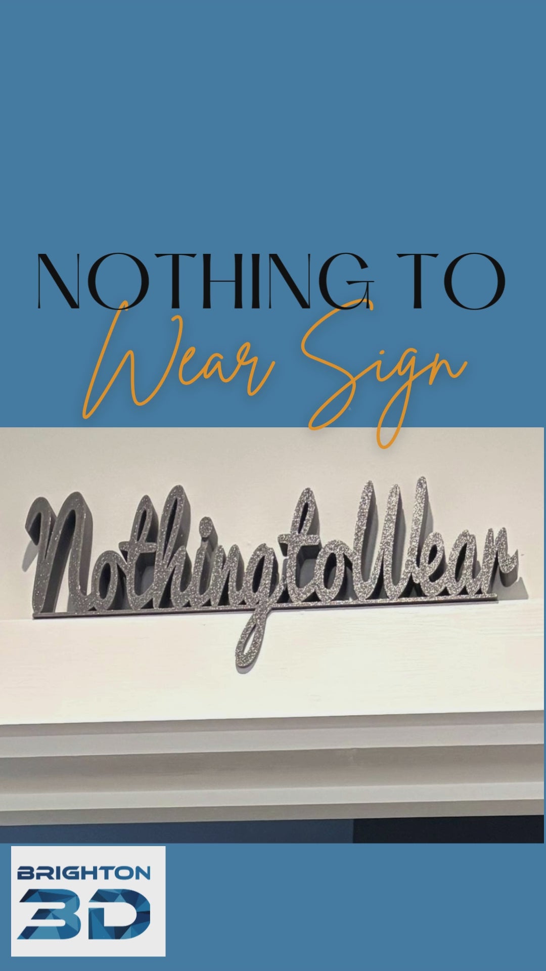Nothing To Wear Door Sign, Dressing Room, Utility Room, Toilet Door Sign, Bathroom Door Sign, Custom Door Sign, Utility Sign, Door topper