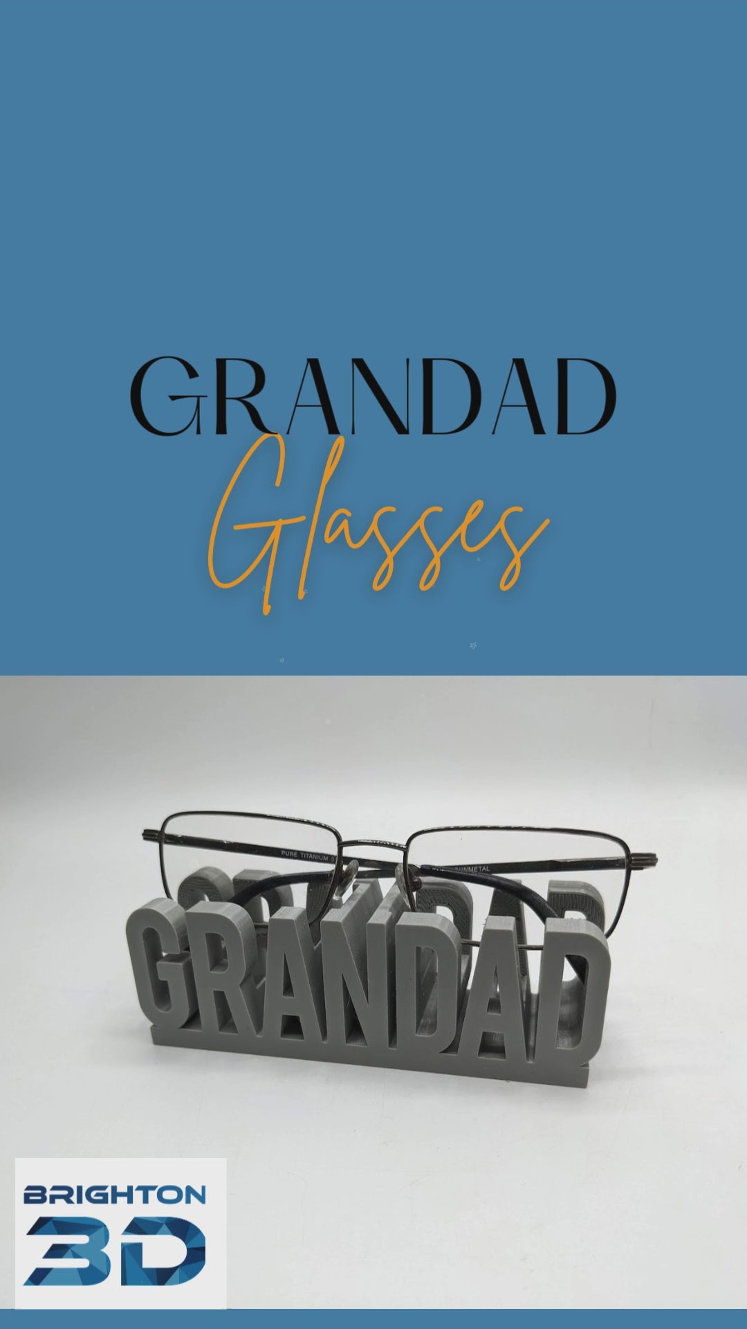 Grandad Glasses Holder, Sunglasses Holder, Father's Day Gift, Present for Grandad, Spectacles Holder, Side Table Glasses Storage