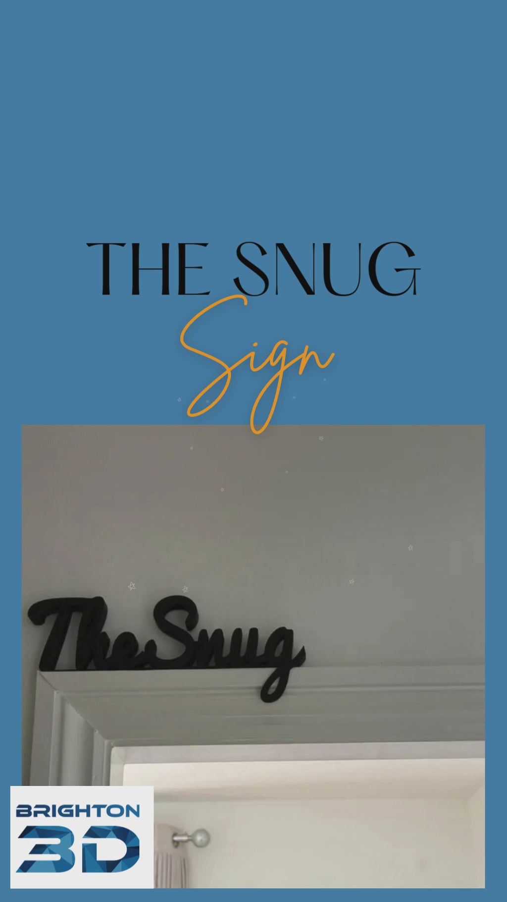 The Snug Door Sign, Snug Door Sign, Door Topper, Custom Door Sign, Snug Wall Sign, Above Door Sign, Quirky Door Sign, Room Sign