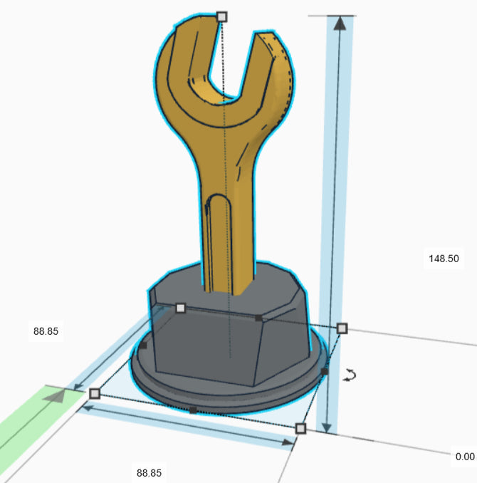 Personalised Spanner Trophy, Spanner Shaped Award, Custom Trophy Gift, Builder Trophy, Carpenter Gift, Custom Spanner Award, Workman Trophy